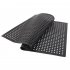  US Direct  Rubber Floor  Mat With Holes Non slip Drainage Mat For Kitchen Restaurant Bar Bathroom Indoor Outdoor Cushion 150 90cm black