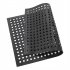  US Direct  Rubber Hexagonal Mat Multifunctional Waterproof Anti slip Floor Mat For Bars Kitchen Restaurants 60 X 90cm black