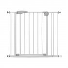  US Direct  Safety Pet Gate Adjustable Width Double Lock System For Stairs Hallways Doorways Fits Openings 29 5  To 32  White