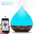 US Sangdo Generation 2 300ml Essential Oil Aroma Diffuser, Works with Amazon Alexa, Smart-phone App Control, Compatible with Android and IOS, Cool Mist Aroma Humidifier with 7 Colored LED Lights, Timer Function, Auto Shut-off