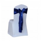 [US Direct] Satin Wedding Chair Cover Bow Sashes Banquet Decor