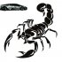  US Direct  Scorpion Totem Decals Car Stickers Car Styling Vinyl Decal Sticker for Cars Decoration white