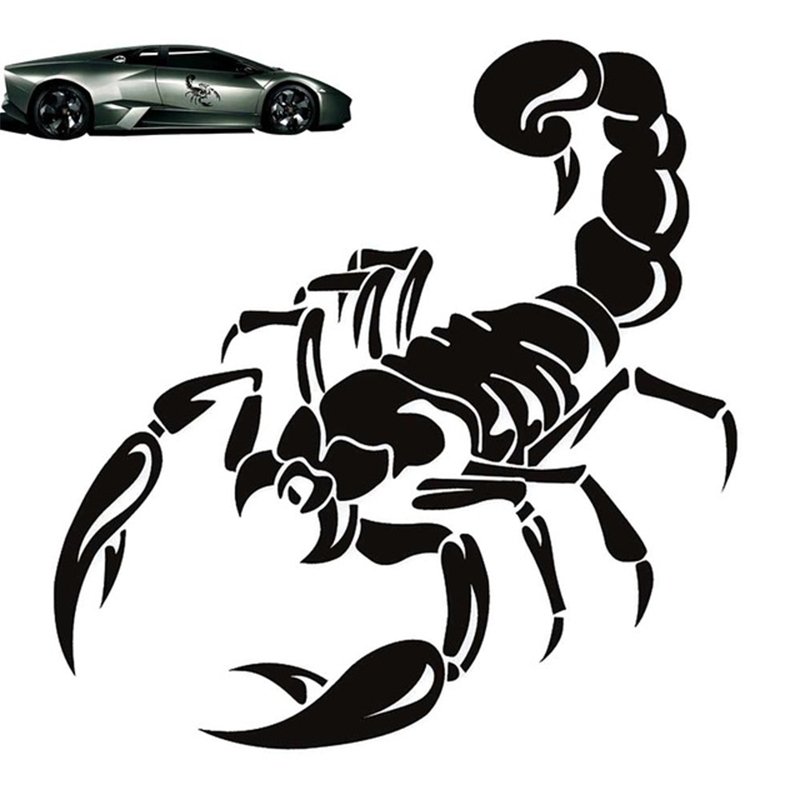 US Scorpion Totem Decals Car Stickers Car Styling Vinyl Decal Sticker for Cars Decoration black