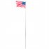  US Direct  Sectional Flagpole Adjustable Retractable Us Flag Flagpole Kit Solemn Outdoor Decoration 5 1 X 5 1 X 750cm As shown