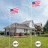  US Direct  Sectional Flagpole Adjustable Retractable Us Flag Flagpole Kit Solemn Outdoor Decoration 5 1 X 5 1 X 750cm As shown