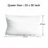  US Direct  Set of 4 400 Thread Count Soft Sateen 100  Egyptian Cotton Pillowcase Protectors White