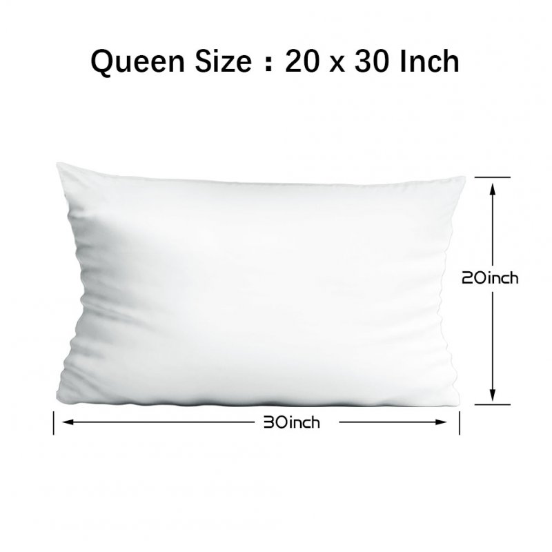 [US Direct] Set of 4 400 Thread Count Soft Sateen 100% Egyptian Cotton Pillowcase Protectors White