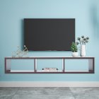  US Direct  Shallow Floating TV Console  60   Walnut
