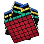 US Shengshou Zauberwürfel 6x6x6 sechs farbiger Cube schwarz von Fashion Plaza