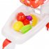  US Direct  Shopping Cart with Food Toy 2 In 1 Great Supermarket Trolley for Kid Pretend Play Game