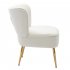  US Direct  Side Chair  Back  Chair Fabric Upholstered Seat Chairs For Occasional Bedroom Leisure Ivory