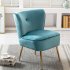  US Direct  Side  Chair Back Chair Fabric Upholstered Seat Chairs For Occasional Bedroom Leisure blue green