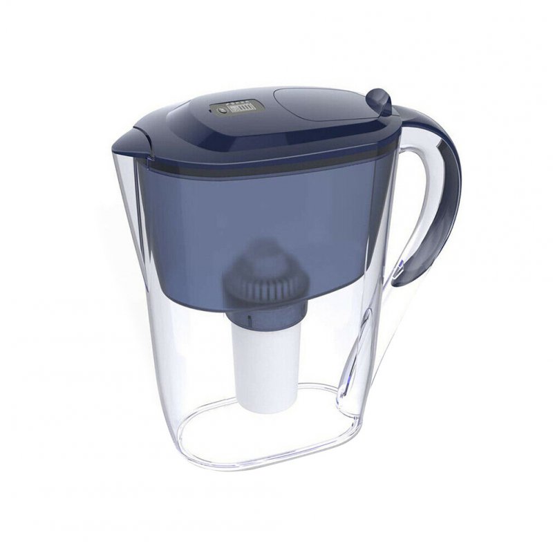 [US Direct] Simpure Longlast Everyday Water  Filter  Pitcher 4 Level Composite Water Filter Dp06 Large 10 Cup 1 Count blue