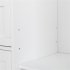  US Direct  Single Door Bathroom Storage Cabinet With 4 Drawers Waterproof Lightweight Bathroom Locker White