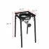  US Direct  Single Head Burning Stove 20w Btu Outdoor Furnace With 1 2m Leather Tube 0 20psig High Pressure Valve black