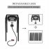  US Direct  Single Head Burning Stove 20w Btu Outdoor Furnace With 1 2m Leather Tube 0 20psig High Pressure Valve black