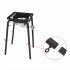  US Direct  Single Head Burning Stove 20w Btu Outdoor Furnace With 1 2m Leather Tube 0 20psig High Pressure Valve black
