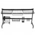  US Direct  Single Layer Bowl  Rack Shelf Dish Drainer 92cm Inner Length Kitchen Organizer black