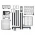  US Direct  Single Layer Bowl  Rack Shelf Dish Drainer 92cm Inner Length Kitchen Organizer black