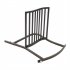  US Direct  Single Rocking Chair Lightweight Flat Tube Bronze Color Chair For Patio Porch Lawn Garden Decoration Bronze color
