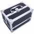  US Direct  Sm 2176 Makeup Case Portable Large Capacity Jewelry Storage Box Cosmetic Organizer With Mirror Handle black