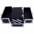  US Direct  Sm 2176 Makeup Case Portable Large Capacity Jewelry Storage Box Cosmetic Organizer With Mirror Handle black