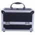  US Direct  Sm 2176 Makeup Case Portable Large Capacity Jewelry Storage Box Cosmetic Organizer With Mirror Handle black