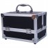  US Direct  Sm 2176 Makeup Case Portable Large Capacity Jewelry Storage Box Cosmetic Organizer With Mirror Handle black