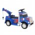  US Direct  Small Crane Single Drive 6v20w Battery 6v4 5ah With 2 4g Remote Control Music Board Kids toy for gifts Blue