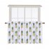  US Direct  Small Window Curtains Set Pineapple Printed Plain Weave Window Tiers Kitchen Bathroom Basement Bedroom Drapes