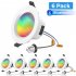  US Direct  Smart Led Recessed  Lighting Wi fi Led Can Light Up Led Downlights Music Sync Compatible 4 Inches 9w 1pcs