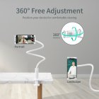 [US Direct] Smartphone Stand qi Wireless Charger 10W/7.5W Flexible Arm Smartphone Arm Stand While Sleeping Reinforced Root 360-degree rotation Compatible with 4.7 White