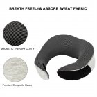 [US Direct] Sn-fc583 Functional Neck Pillow Ergonomic Design Detachable Washable Pillow Case Memory Sponge Pillow Hook Loop
