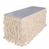  US Direct  Solid Color Tulle Table Skirt for Wedding Party Decoration white 6FT