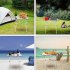  US Direct  Square Camping Table Lightweight Portable Foldable Table For Camping Beach Picnic Backyards Bbq White