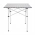  US Direct  Square Camping Table Lightweight Portable Foldable Table For Camping Beach Picnic Backyards Bbq White