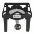  US Direct  Square Gas Stove 20w BTU Diameter 26cm Outdoor Furnace With 1 2m Leather Tube 0 20psig High Pressure Valve black