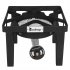  US Direct  Square Gas Stove 20w BTU Diameter 26cm Outdoor Furnace With 1 2m Leather Tube 0 20psig High Pressure Valve black
