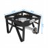  US Direct  Square Gas Stove 20w BTU Diameter 26cm Outdoor Furnace With 1 2m Leather Tube 0 20psig High Pressure Valve black