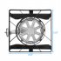  US Direct  Square Gas Stove 20w BTU Diameter 26cm Outdoor Furnace With 1 2m Leather Tube 0 20psig High Pressure Valve black