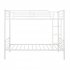  US Direct  Steel  Bunk  Bed Twin Over Twin Bed Frame With Safety Guard Rails Flat Ladder white
