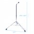  US Direct  Straight Cymbal Stand Stainless Steel Adjustable Bracket Drum Hardware Percussion Mount Holder Gear Set silver