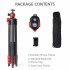  US Direct  T60 Portable Lightweight Tripod With Phone Clip Bluetooth compatible Remote Control Non skid 3 Section Adjustable Dependable Stability Tripod As sho