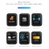  US Direct  T80 Color Screen Smart Watch Heart Rate Detector Bluetooth compatible Waterproof Fashion Bracelet Compatible For Android Ios black