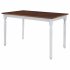  US Direct  TOPMAX 3 Piece Dining Table Set Kitchen Table with Two Benches  Kitchen Contemporary Home Furniture Brown
