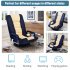  US Direct  TOPMAX Swivel Video Rocker Gaming Chair Adjustable 7 Position Floor Chair Folding Sofa Lounger  Brown Beige