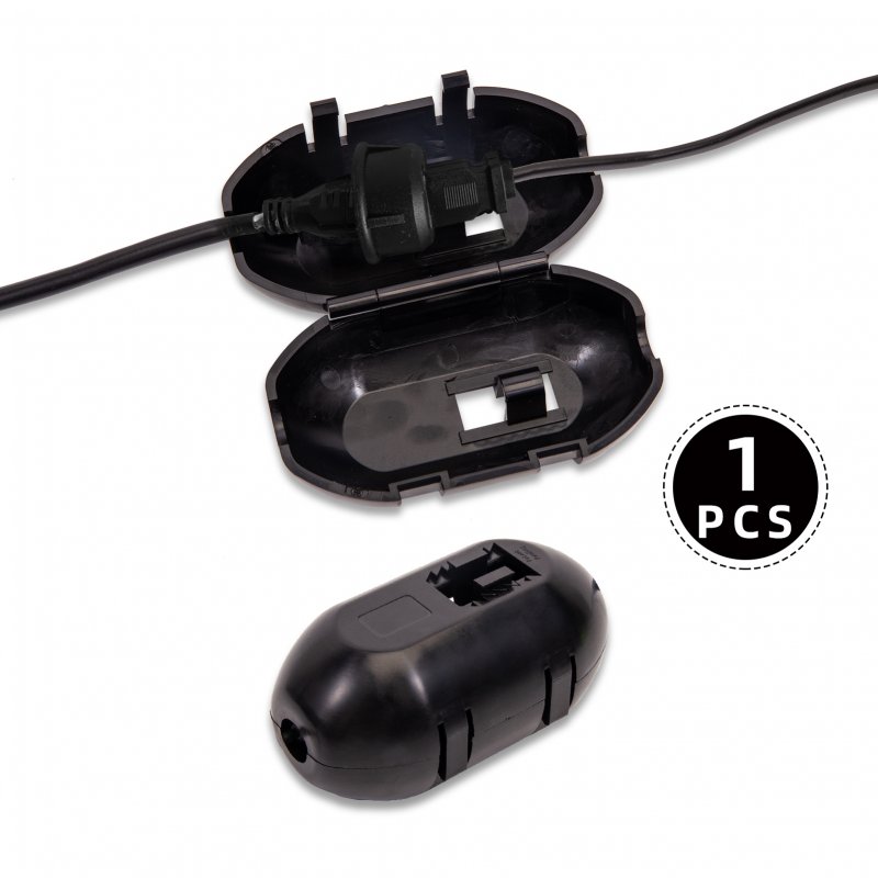 US TOWALLMARK 1PCS Outdoor Extension Cord Cover Protective Cover Black