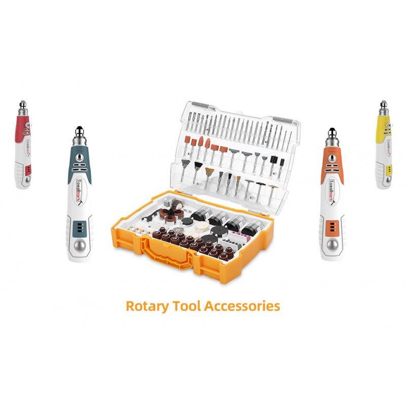 [US Direct]TOWALLMARK Rotary Tool Accessories Kit 300Pcs Universal Shank Fitment with Drill Bits