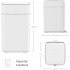  US Direct  TOWNEW T1S Self Sealing and Self Changing 4 Gallon Trash Can   Automatic Open Lid and Motion Sense Activated Garbage Bin   Smart Home Electric Trash