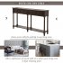  US Direct  TREXM Console Table Sofa Table Easy Assembly with Two Storage Drawers and Bottom Shelf for Living Room  Entryway  Espresso 